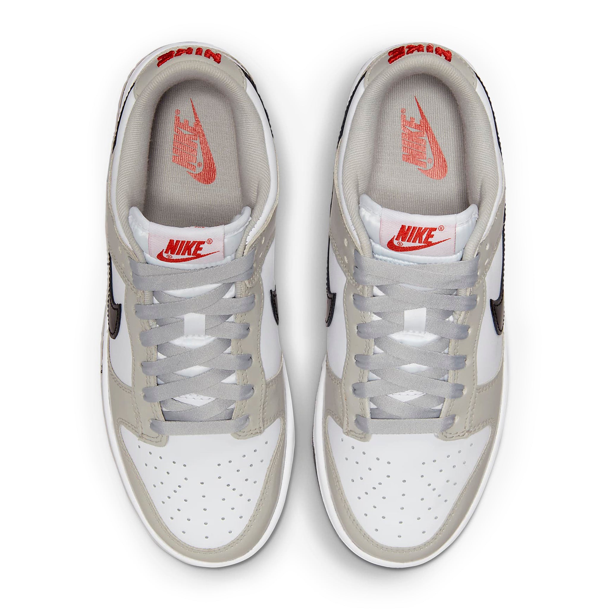 Top down view of Nike Dunk Low ESS Light Iron Ore (W) DQ7576-001